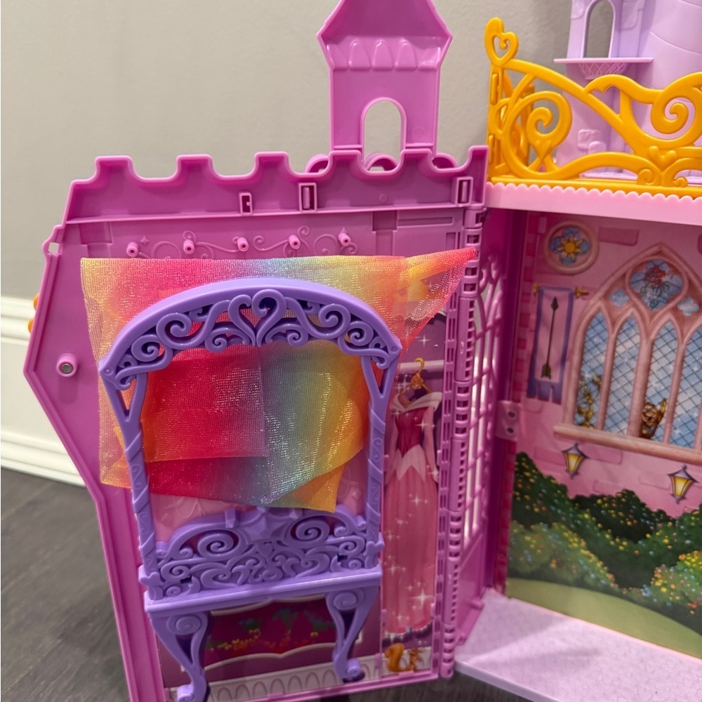 Disney Princess Fold N Go Celebration Castle Playset Toddler Kids Girls - Picture 7 of 10